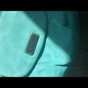 Marc Jacobs EUC turquoise crossbody purse vintage. Buttery soft leather.